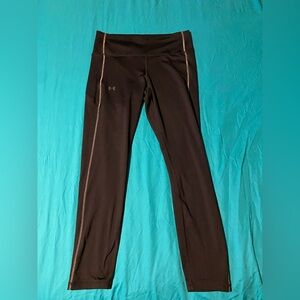 Under armour, womens black athletic leggings, large